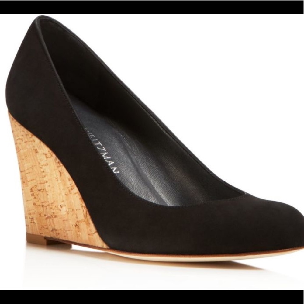 Stuart Weitzman Swoonwedge wedge 7.5 black